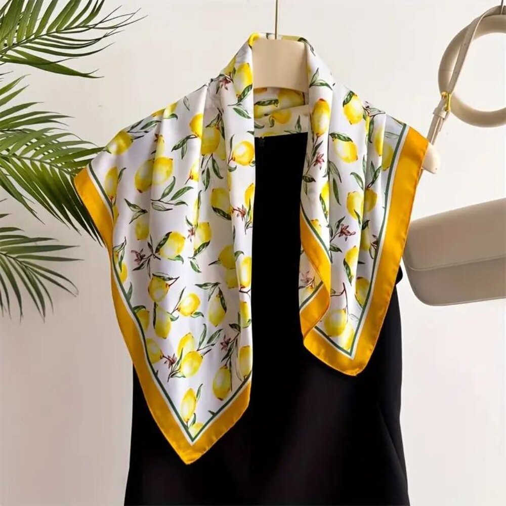 LEMON PRINT SCARF - Picture 4 of 4